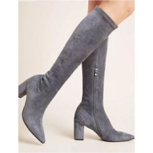 Silent D Comess Knee-High Boots - New (no box), Steel Gray, Size 38